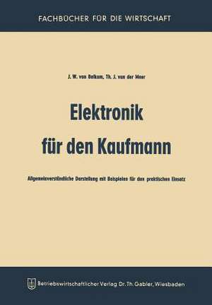 Elektronik für den Kaufmann: Allgemeinverständliche Darstellung mit Beispielen für den praktischen Einsatz de Johannis Wilhelmis van Belkum