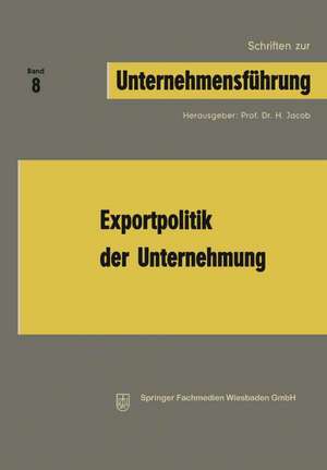 Exportpolitik der Unternehmung de H. Jacob