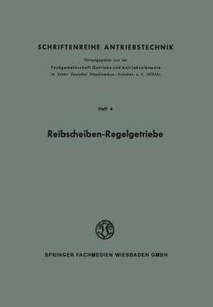 Reibscheiben-Regelgetriebe de W. Thomas