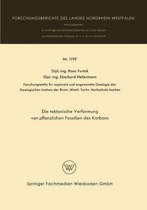 Die taktonische Verformung von pflanzlichen Fossilien des Karbons de Hans Furtak