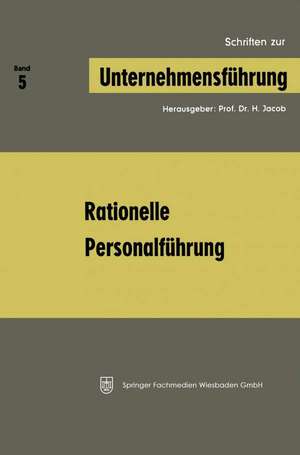 Rationelle Personalführung de H. Jacob