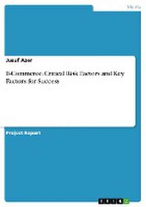 E-Commerce. Critical Risk Factors and Key Factors for Success de Jusuf Azer