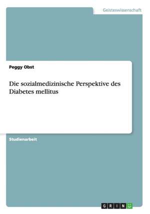 Die sozialmedizinische Perspektive des Diabetes mellitus de Peggy Obst