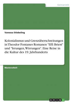 Kolonialismus und Grenzüberschreitungen in Theodor Fontanes Romanen "Effi Briest" und "Irrungen, Wirrungen". Eine Reise in die Kultur des 19. Jahrhunderts de Vanessa Stiebeling