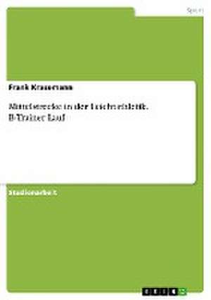 Mittelstrecke in der Leichtathletik. B-Trainer Lauf de Frank Krasemann