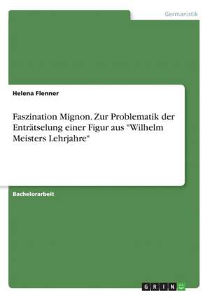 Faszination Mignon. Zur Problematik Der Entratselung Einer Figur Aus "Wilhelm Meisters Lehrjahre" de Helena Flenner