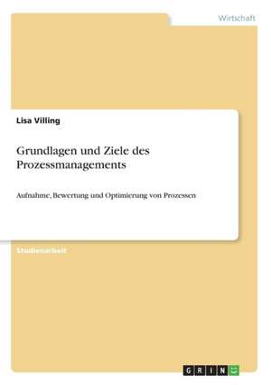 Grundlagen und Ziele des Prozessmanagements de Lisa Villing