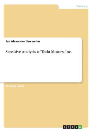 Sensitive Analysis of Tesla Motors, Inc. de Jan Alexander Linxweiler