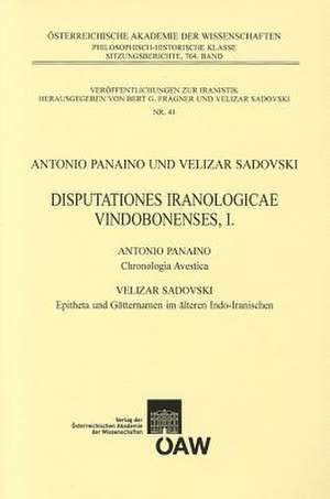 Disputationes Iranologicae Vindobonensis, I. de Velizar Sadovski