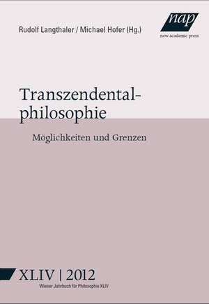 Transzendentalphilosophie de Michael Hofer