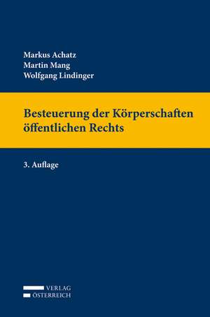 Besteuerung der Körperschaften öffentlichen Rechts de Markus Achatz