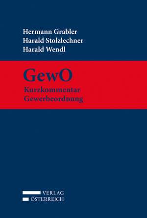 GewO Kurzkommentar Gewerbeordnung de Hermann Grabler