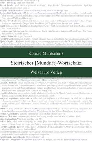 Steirischer Mundart-Wortschatz de Konrad Maritschnik