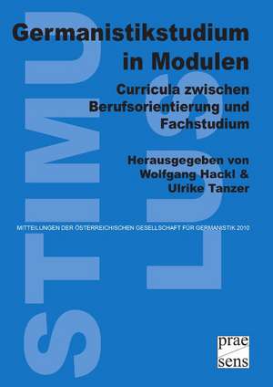 Germanistikstudium in Modulen de Wolfgang Hackl