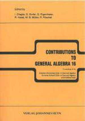 Contributions to General Algebra 16 de I Chajda