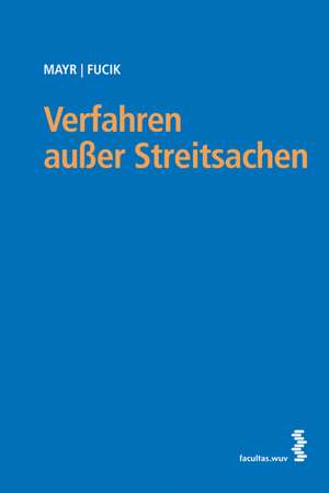 Verfahren außer Streitsachen de Peter G. Mayr