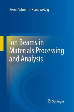 Ion Beams in Materials Processing and Analysis de Bernd Schmidt