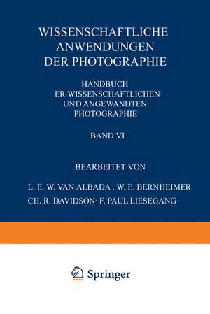 Wissenschaftliche Anwendungen der Photographie: Erster Teil: Stereophotographie · Astrophotographie das Projektionswesen de NA Albada