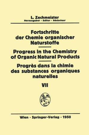 Fortschritte der Chemie organischer Naturstoffe/Progress in the Chemistry of Organic Natural Products/Progrès dans la Chimie des Substances Organiques Naturelles de B. Becker