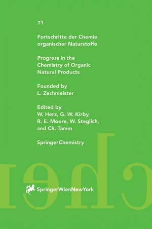 Fortschritte der Chemie organischer Naturstoffe / Progress in the Chemistry of Organic Natural Products de A. Andersen