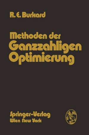 Methoden der Ganzzahligen Optimierung de Rainer E. Burkard