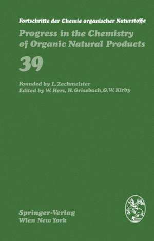 Fortschritte der Chemie organischer Naturstoffe / Progress in the Chemistry of Organic Natural Products de R. C. Anderson