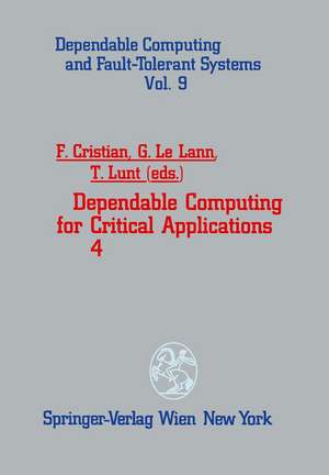 Dependable Computing for Critical Applications 4 de Flaviu Cristian