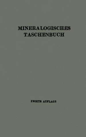 Mineralogisches Taschenbuch der Wiener Mineralogischen Gesellschaft de A. Himmelbauer