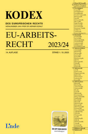 KODEX EU-Arbeitsrecht 2024 de Valerie Dori