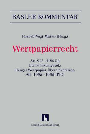 Wertpapierrecht de Heinrich Honsell