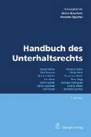 Handbuch des Unterhaltsrechts de Heinz Hausheer