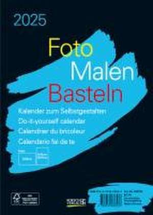 Foto-Malen-Basteln Bastelkalender A5 schwarz 2025 de Verlag Korsch