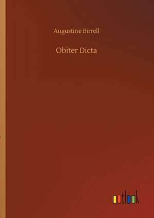 Obiter Dicta de Augustine Birrell