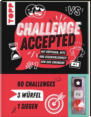 Challenge accepted! Mit 3 Würfeln und 60 Challenges de Frechverlag