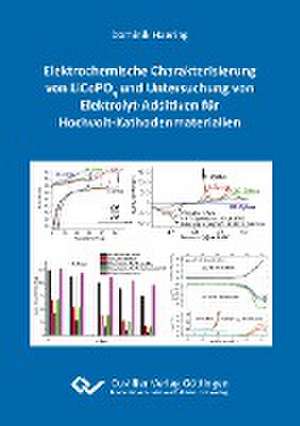 Elektrochemische Charakterisierung von LiCoPO4 und Untersuchung von Elektrolyt-Additiven für Hochvolt-Kathodenmaterialien de Dominik Haering