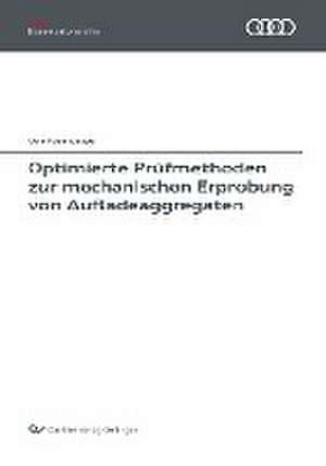 Optimierte Prüfmethoden zur mechanischen Erprobung von Aufladeaggregaten de Uwe Rosenberger