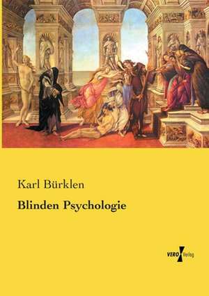 Blinden Psychologie de Karl Bürklen