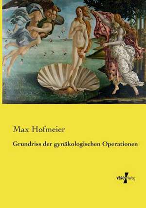 Grundriss der gynäkologischen Operationen de Max Hofmeier