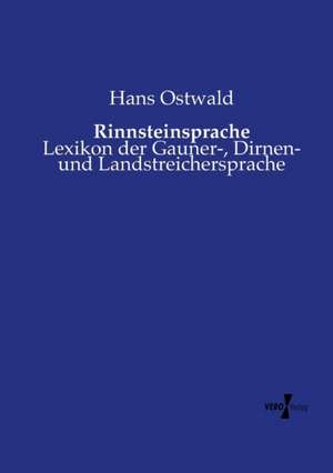 Rinnsteinsprache de Hans Ostwald