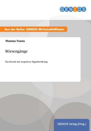 Börsengänge de Thomas Trares
