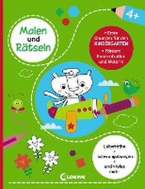 Malen und Rätseln - Erste Übungen für den Kindergarten (4+) de Loewe Kreativ