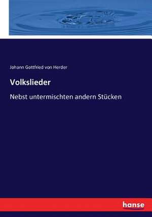 Volkslieder de Johann Gottfried Von Herder