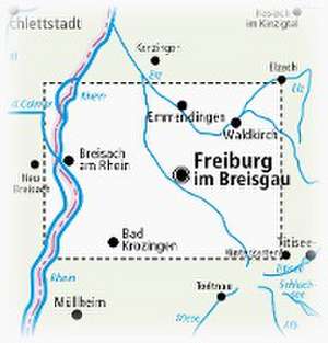 Freiburg und Umgebung mit Kaiserstuhl 1:50 000