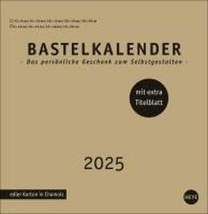 Premium-Bastelkalender gold groß 2025 de Heye