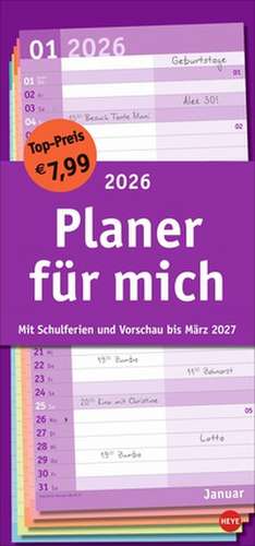 Basic Planer für mich 2026 de Heye