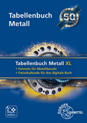 Tabellenbuch Metall XL de Roland Gomeringer