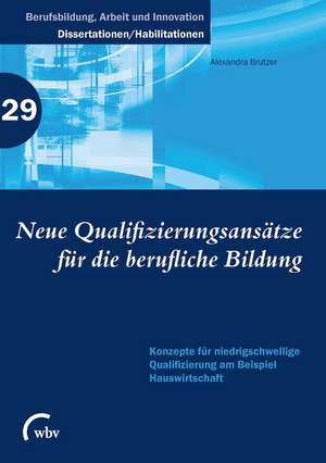 Neue Qualifizierungsansätze für die berufliche Bildung de Alexandra Brutzer