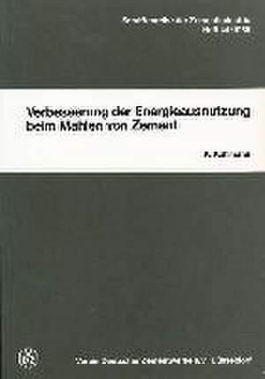 Verbesserung der Energieausnutzung beim Mahlen von Zement de Karl Kuhlmann