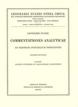 Commentationes analyticae ad theoriam integralium pertinentes 2nd part de Leonhard Euler