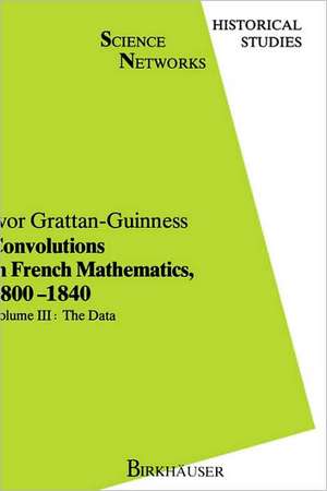 Convolutions in French Mathematics, 1800-1840: From the Calculus and Mechanics to Mathematical Analysis and Mathematical Physics. Vol. 2: The Turns de Ivor Grattan-Guinness